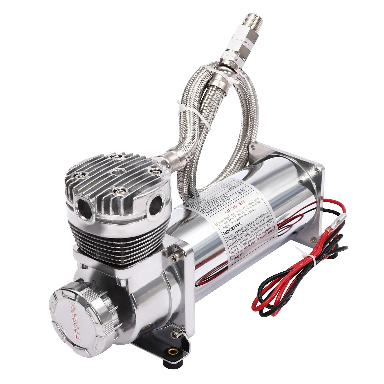 200PSI 12V  Heavy Duty Air Compressor Kit  Air Ride Suspension Compressor for car horns, pneumatic suspension systems 200-300W