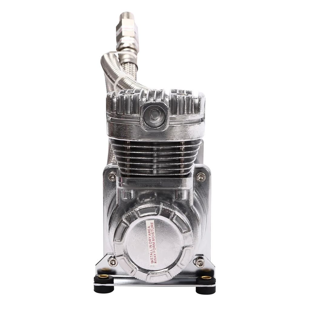 200PSI 12V  Heavy Duty Air Compressor Kit  Air Ride Suspension Compressor for car horns, pneumatic suspension systems 200-300W