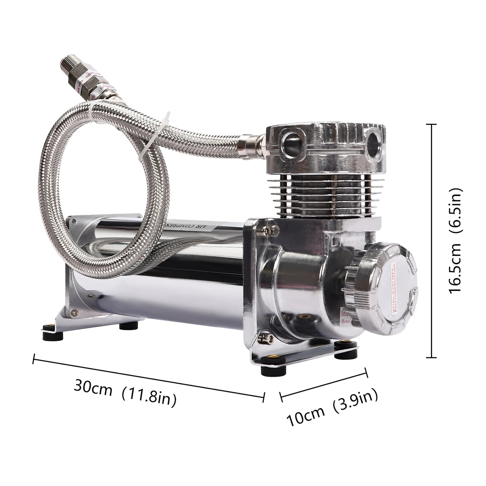 200PSI 12V  Heavy Duty Air Compressor Kit  Air Ride Suspension Compressor for car horns, pneumatic suspension systems 200-300W