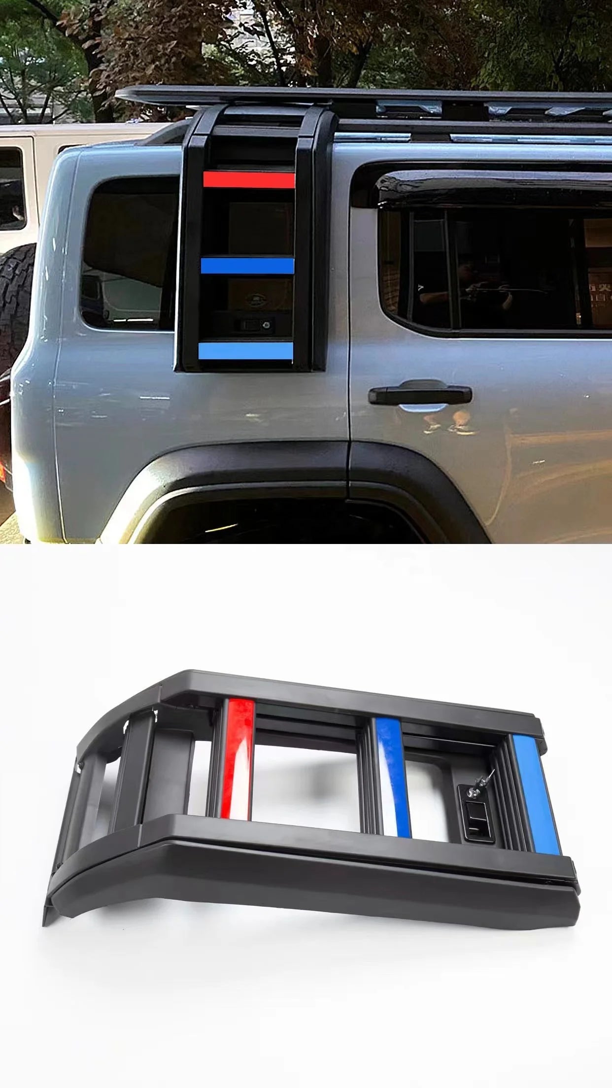 Aluminum Alloy Exterior Side Gear Box Fits for TANK 300 2020-2023 Tool Carrier Box Silver