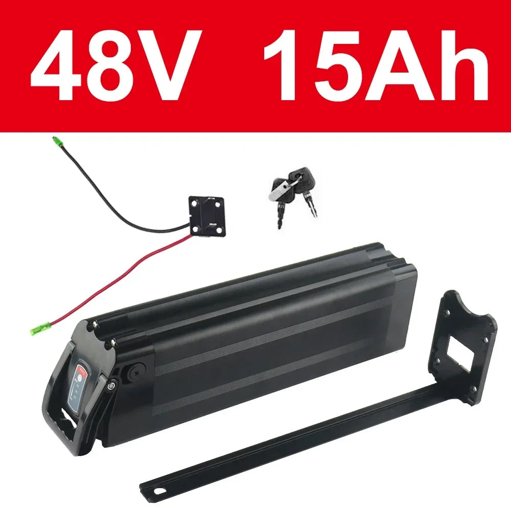48V 20AH 15AH Silverfish battery pack for 800W 500W 250W motor 24V 36V 48V18650 Battery Pack+Charger