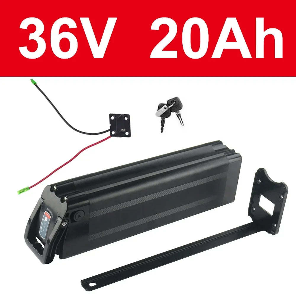 48V 20AH 15AH Silverfish battery pack for 800W 500W 250W motor 24V 36V 48V18650 Battery Pack+Charger