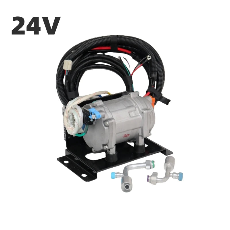 24V electric compressor 12V automotive variable frequency air conditioning DC cold air pump truck modification parking refrigera