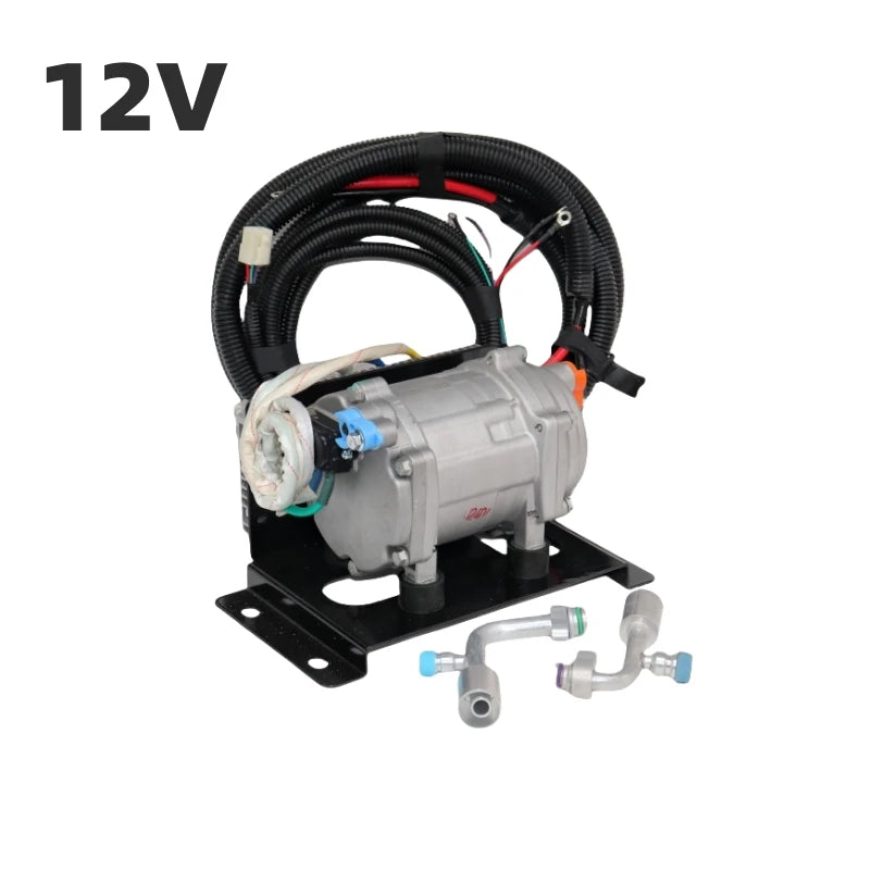 24V electric compressor 12V automotive variable frequency air conditioning DC cold air pump truck modification parking refrigera