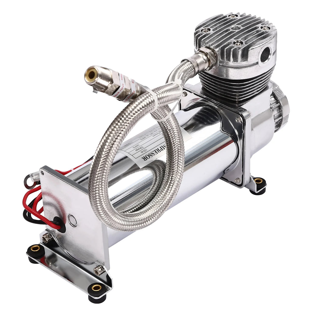 12V Air Compressor Kit 200PSI 50L/min for Car Horns, Pneumatic Suspension Systems, Pneumatic Tools, Car Tires, etc