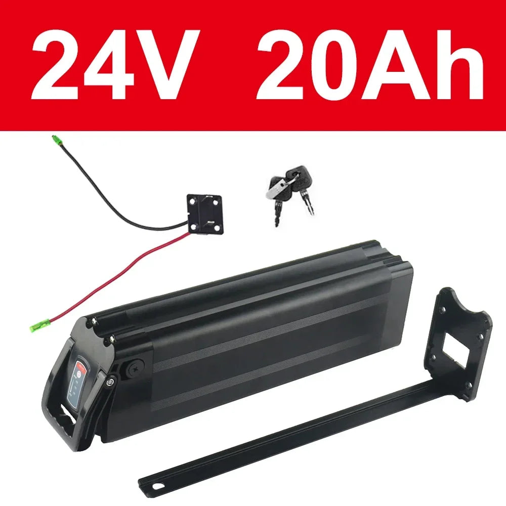 48V 20AH 15AH Silverfish battery pack for 800W 500W 250W motor 24V 36V 48V18650 Battery Pack+Charger